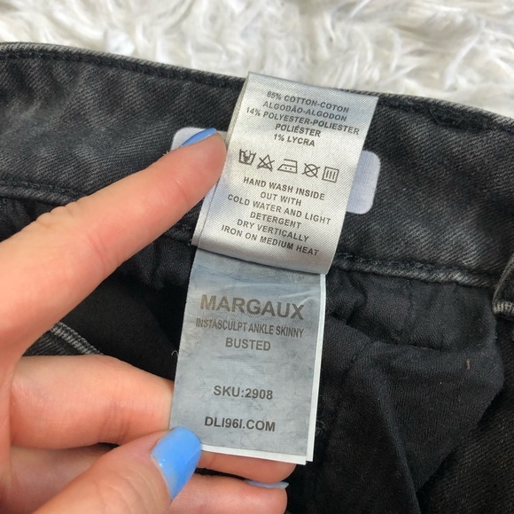 DL1961 Margaux Ankle Skinny in Busted 25 Grey - Picture 5 of 6